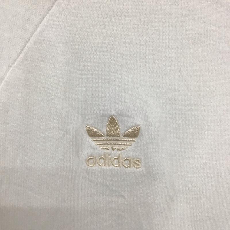 アディダス adidas Tシャツ 半袖 半袖カットソー プリントTシャツ クルーネックカットソー ロゴ、文字 白 / ホワイト /  メンズ USED 古着 中古 10133720