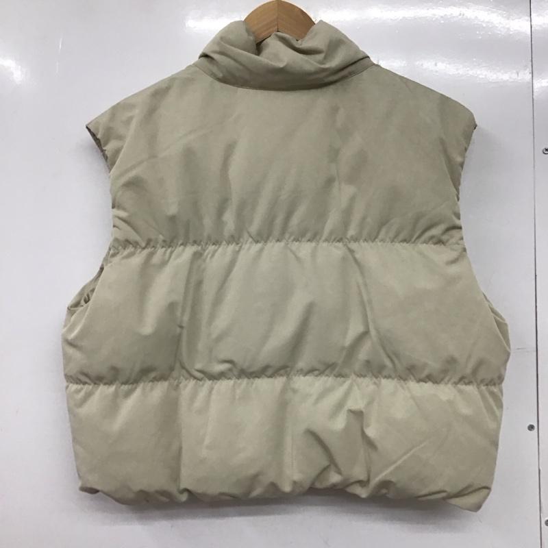 ユニクロ UNIQLO ベスト ベスト 211-472014 ダウンクロップドベスト L 無地 ベージュ / ベージュ /  レディース USED 古着 中古 10145433