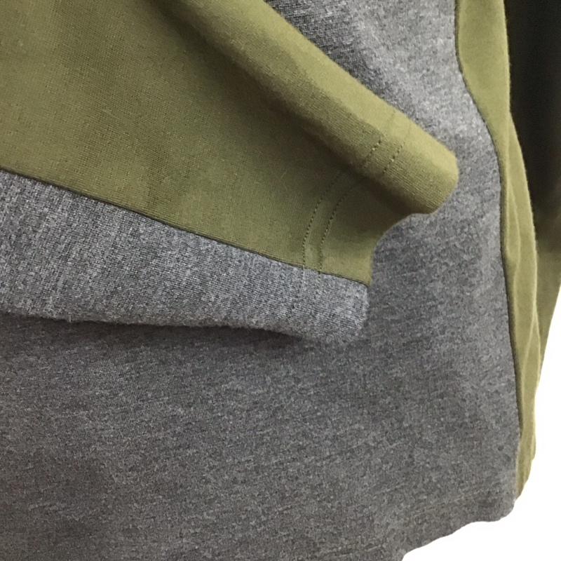 ブルーレーベル・クレストブリッジ BLUE LABEL CRESTBRIDGE カットソー 長袖 51p16-115-78 長袖Tシャツ クルーネックカットソー 長袖カットソー M 無地 灰 / グレー / X カーキ / カーキ /  メンズ USED 古着 中古 10114645