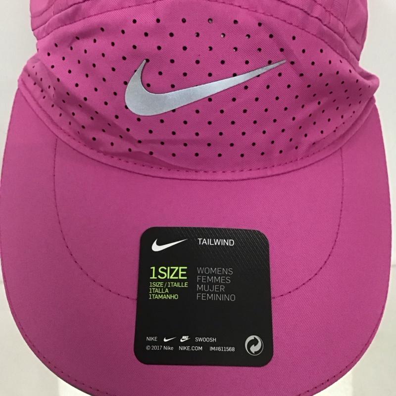 ナイキ NIKE 帽子 キャップ CI1695-623 エアロビル テイルウィンド エリート ランニングキャップ ロゴ、文字 桃 / ピンク /  メンズ USED 古着 中古 10135590