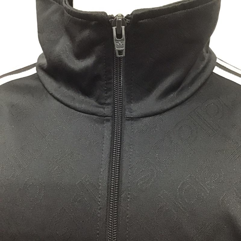 アディダス adidas ジャケット、上着 ジャケット、ブレザー ed7051 トラックジャケット ジップアップジャケット ジャージ L ロゴ、文字 黒 / ブラック /  メンズ USED 古着 中古 10123817