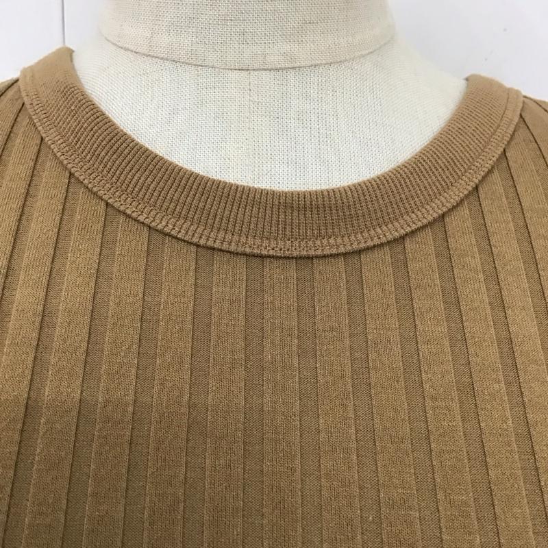 マウジー MOUSSY ワンピース ロングスカート 010CAH80-5340 CUT RIB FLARE ドレス ノースリーブ FREE 無地 茶 / ブラウン /  レディース USED 古着 中古 10118820