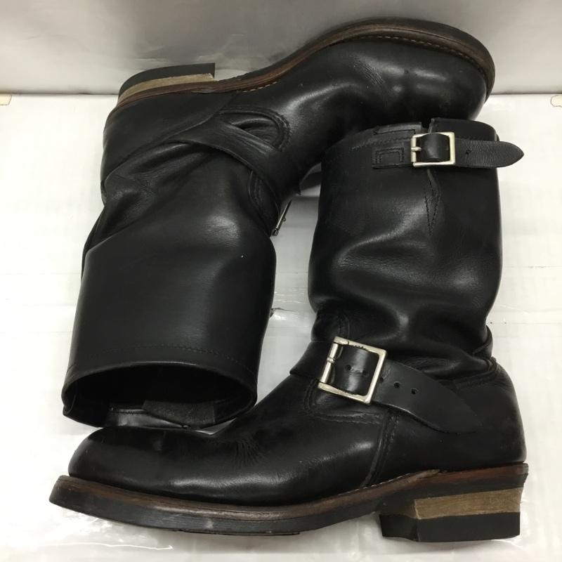 レッドウィング RED WING ブーツ エンジニアブーツ 2268 9D レザー US：9 無地 黒 / ブラック /  メンズ USED 古着 中古 10117603