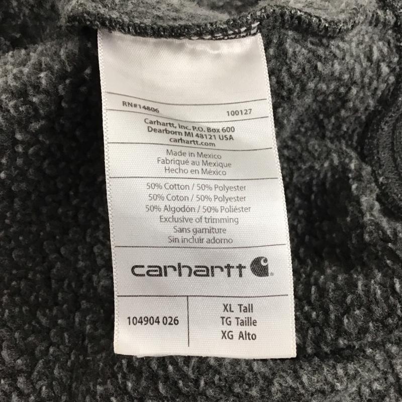 カーハート Carhartt トレーナー 長袖 長袖トレーナー スウェット クルーネック プルオーバー XL ロゴ、文字 灰 / グレー /  メンズ USED 古着 中古 10138200