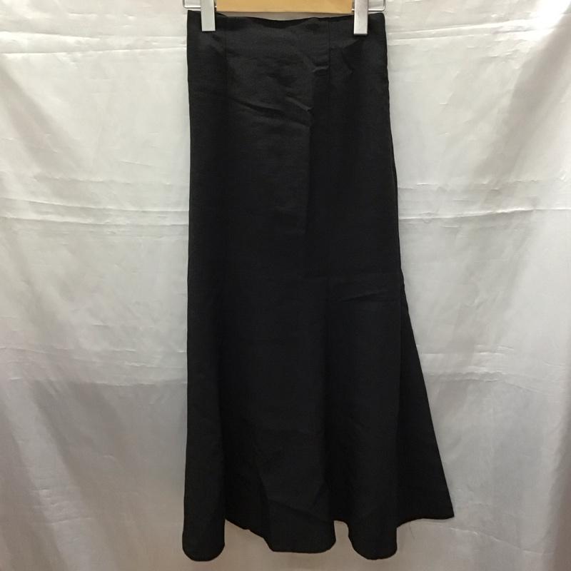 センスオブプレイスバイアーバンリサーチ SENSE OF PLACE by URBAN RESEARCH スカート ロングスカート AA25-25B112 リネンライクマーメイドスカート XS 無地 黒 / ブラック /  レディース USED 古着 中古 10115870