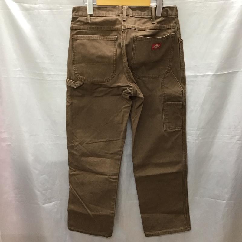 ディッキーズ Dickies パンツ ワークパンツ、ペインターパンツ ワークパンツ ワイドパンツ カジュアルパンツ 32インチ 無地 茶 / ブラウン /  メンズ USED 古着 中古 10116228