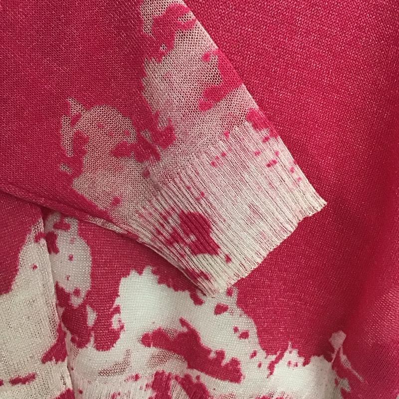 ディーゼル DIESEL ニット、セーター 長袖 長袖ニットカットソー Vネック セーター XXS プリント マゼンタ / マゼンタ /  レディース USED 古着 中古 10147648