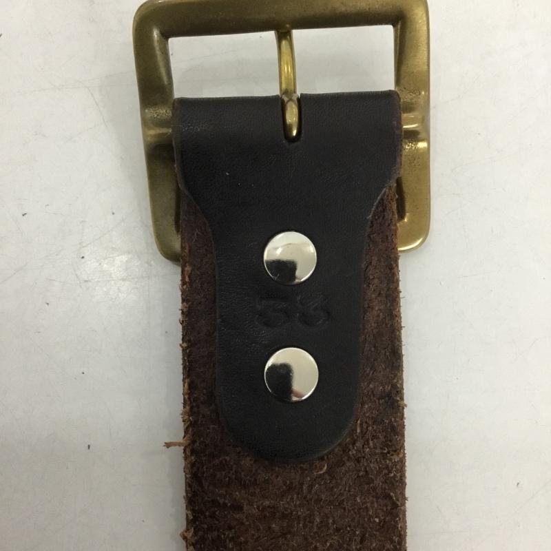 スティーブンソンオーバーオール STEVENSON OVERALL CO. ベルト・バックル ベルト GALLISON BELT レザー 箱有 無地 黒 / ブラック /  メンズ USED 古着 中古 10147427