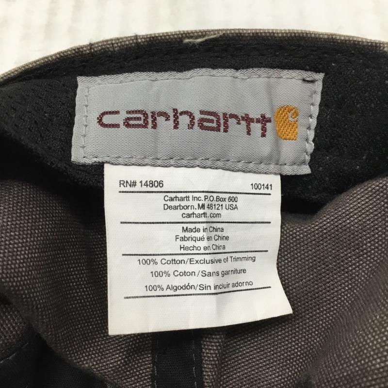 カーハート Carhartt 帽子 キャップ 100289 001 ODESSA CAP ロゴ、文字 チャコールグレー / チャコールグレー /  メンズ USED 古着 中古 10112535