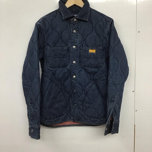 ネイタルデザイン NATAL DESIGN ジャケット、上着 ジャケット、ブレザー デニムジャケット キルテッドシャツ4 S ロゴ、文字 青 / ブルー /  メンズ USED 古着 中古 10139422