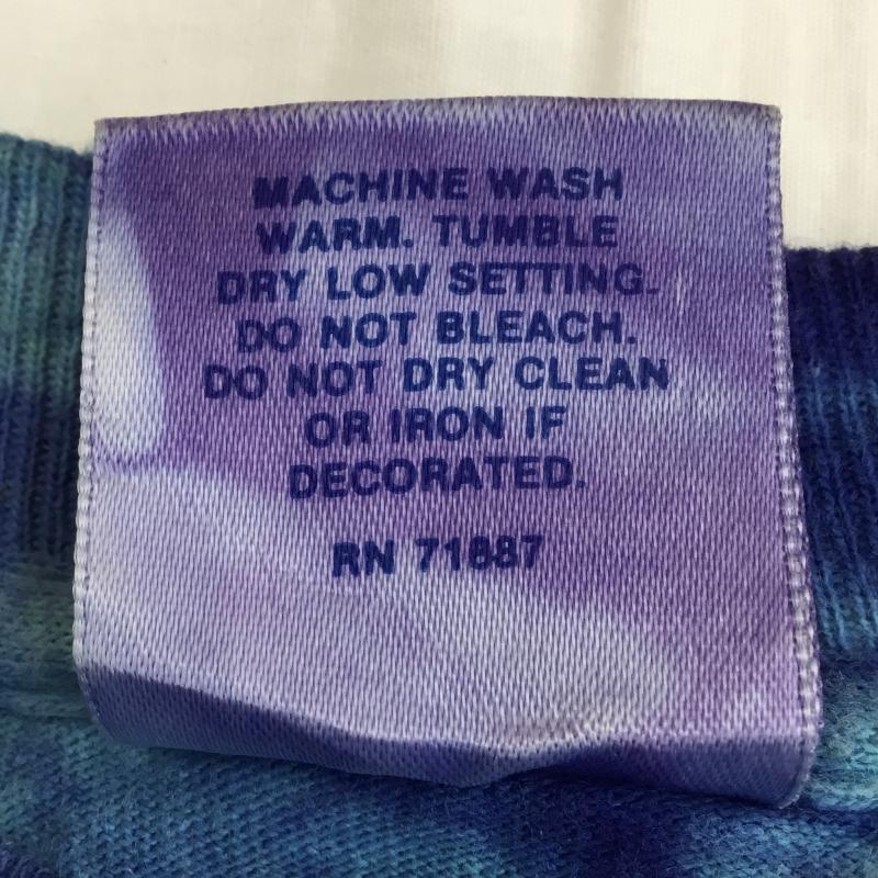 ＵＳフルギ US古着 Tシャツ 半袖 XL プリント X 総柄 青 / ブルー /  メンズ USED 古着 中古 10133843