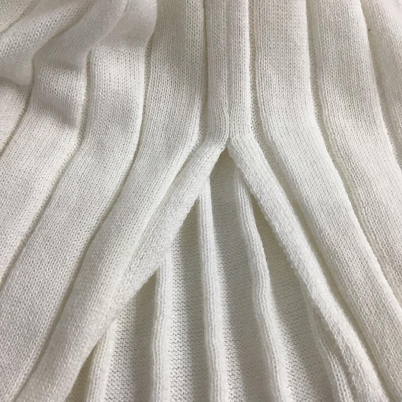 ブロードゥリー&コー Broderie & Co ワンピース ロングスカート NL61OP7035SM ワイドリブニットOP タグ付き 36 無地 白 / ホワイト /  レディース USED 古着 中古 10106722