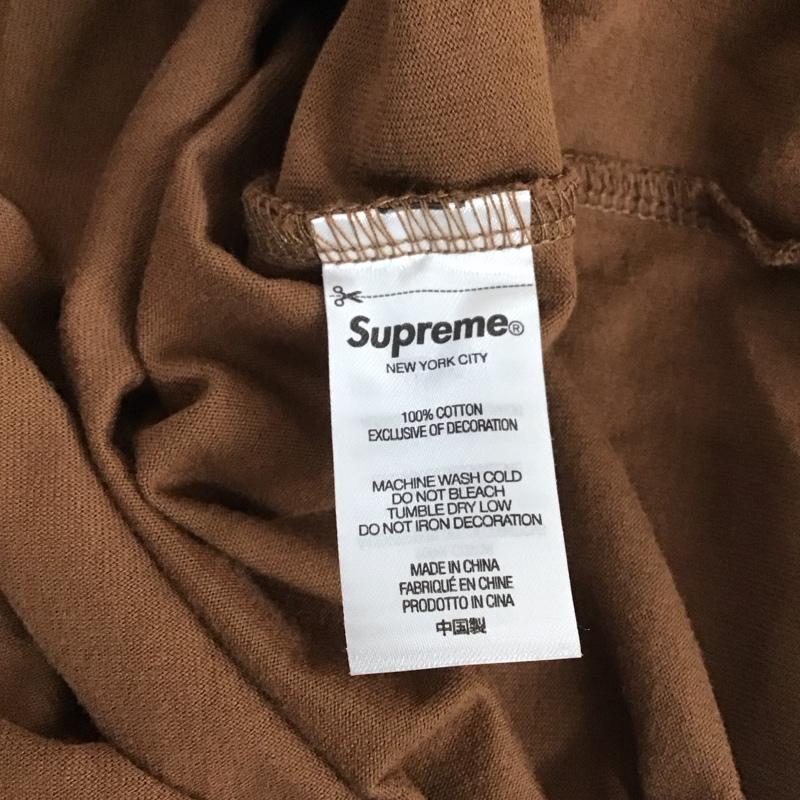シュプリーム Supreme Tシャツ 長袖 22AW SmallBoxLSTee 長袖カットソー L ロゴ、文字 茶 / ブラウン /  メンズ USED 古着 中古 10129063
