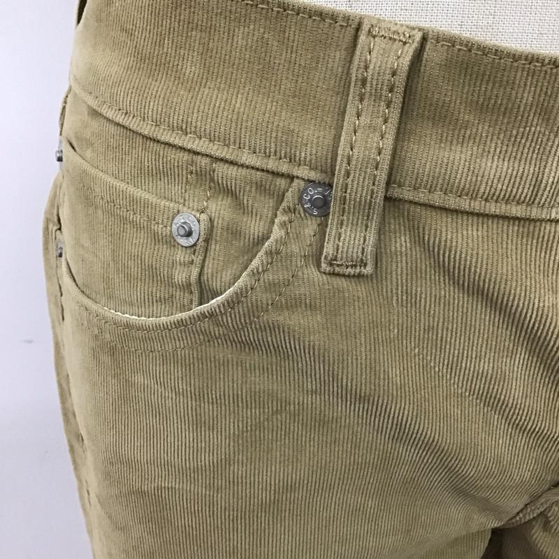 リーバイス Levi s パンツ スラックス 19887-0101 BOYFRIEND テーパードフィット コーデュロイ タグ付き W27 27インチ 無地 ベージュ / ベージュ /  レディース USED 古着 中古 10112348