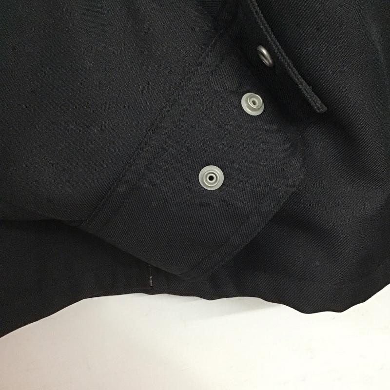 プア PWA ジャケット、上着 ジャケット、ブレザー ジップアップジャケット アウター カラージャケット L 無地 黒 / ブラック /  メンズ USED 古着 中古 10143263