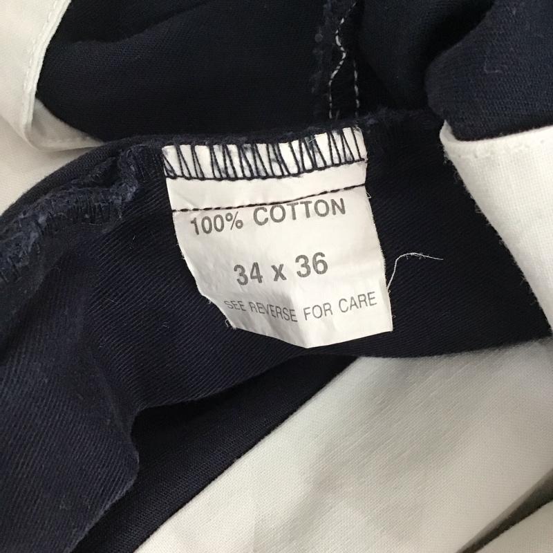 ポロラルフローレン POLO RALPH LAUREN パンツ チノパン チノパン ワイドパンツ カジュアルパンツ 34インチ 無地 紺 / ネイビー /  メンズ USED 古着 中古 10137323