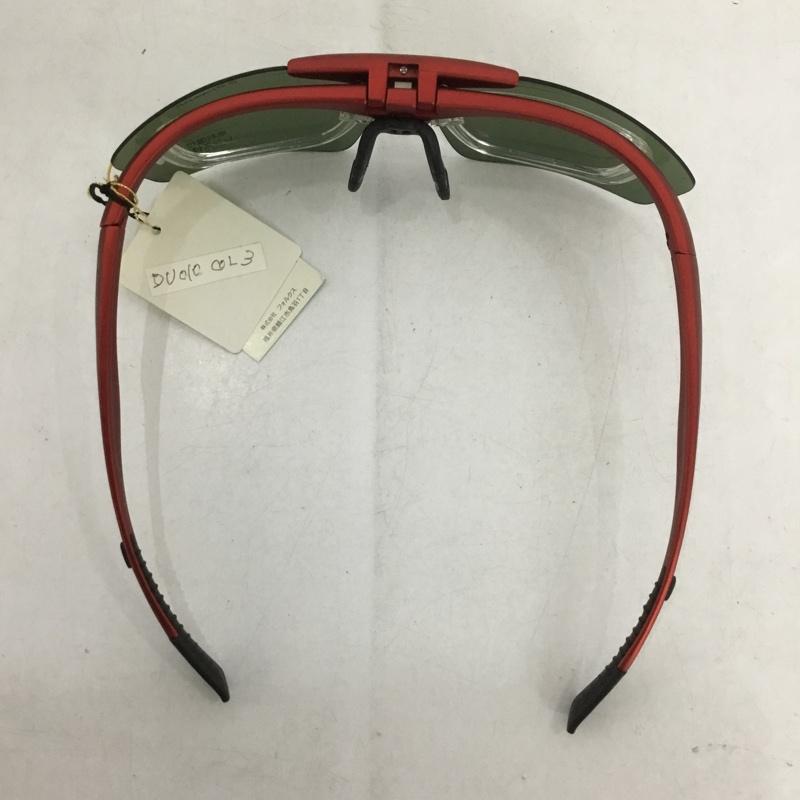 ダンロップ DUNLOP めがね・サングラス サングラス DU-010 スポーツサングラス ミラーレンズ ロゴ、文字 赤 / レッド /  メンズ USED 古着 中古 10140444