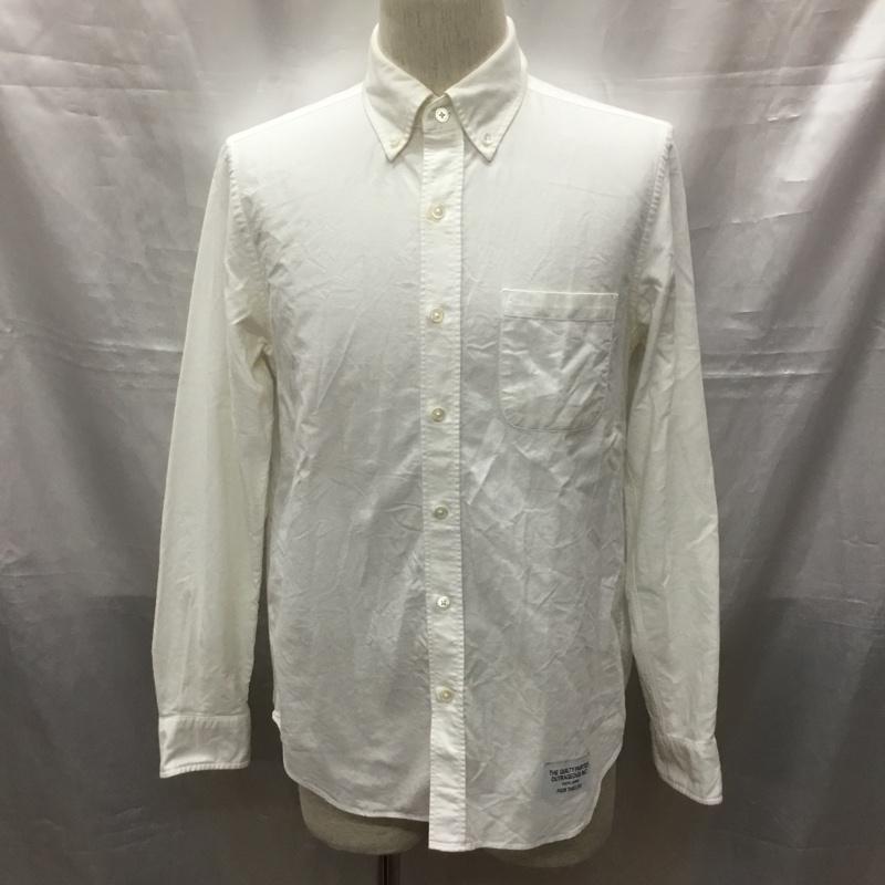 ワコマリア WACKO MARIA シャツ、ブラウス 長袖 長袖シャツ カラーシャツ ポケットシャツ 長袖カットソー ボタンダウンシャツ M プリント 白 / ホワイト /  メンズ USED 古着 中古 10117525