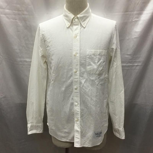 ワコマリア WACKO MARIA シャツ、ブラウス 長袖 長袖シャツ カラーシャツ ポケットシャツ 長袖カットソー ボタンダウンシャツ M プリント 白 / ホワイト /  メンズ USED 古着 中古 10117525