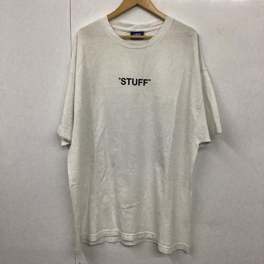 ラファイエット Lafayette Tシャツ 半袖 半袖カットソー プリントTシャツ クルーネックカットソー XXL ロゴ、文字 白 / ホワイト /  メンズ USED 古着 中古 10131636