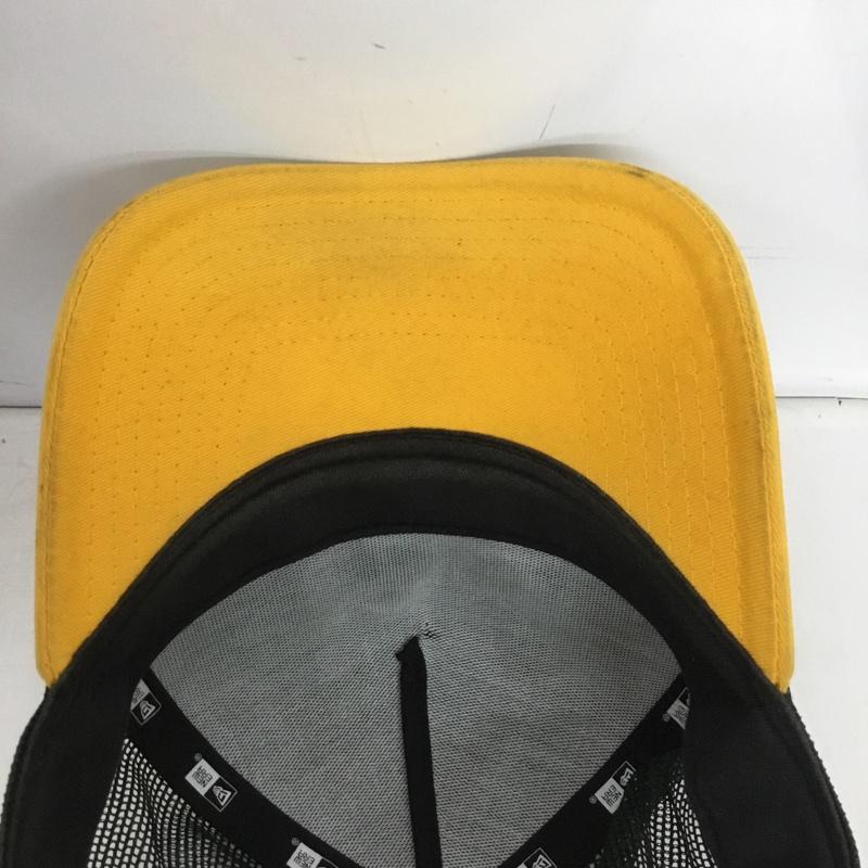 ニューエラ NEW ERA 帽子 キャップ オークランド アスレチックス メッシュキャップ ロゴ、文字 緑 / グリーン / X 黄 / イエロー /  メンズ USED 古着 中古 10150223