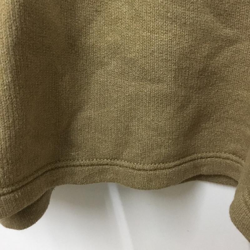 コロンビア Columbia トレーナー 長袖 ハーフジップ 裏起毛 XL ロゴ、文字 茶 / ブラウン /  メンズ USED 古着 中古 10150806
