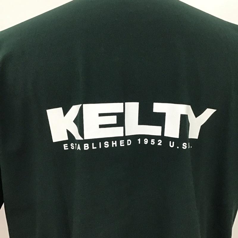 ケルティ KELTY Tシャツ 半袖 半袖カットソー プリントTシャツ クルーネックカットソー S ロゴ、文字 緑 / グリーン /  メンズ USED 古着 中古 10115945