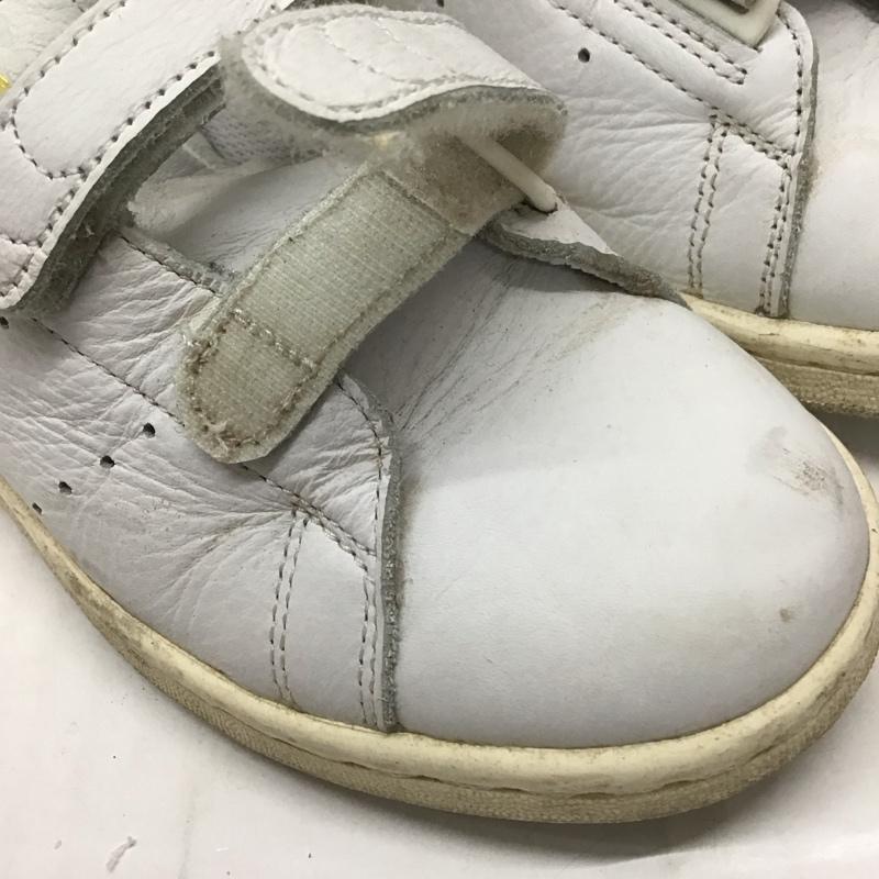 アディダス adidas スニーカー スニーカー BC0417 STAN SMITH ベルクロ 22.5cm 22.5cm ロゴ、文字 白 / ホワイト / X 金 / ゴールド /  レディース USED 古着 中古 10118415