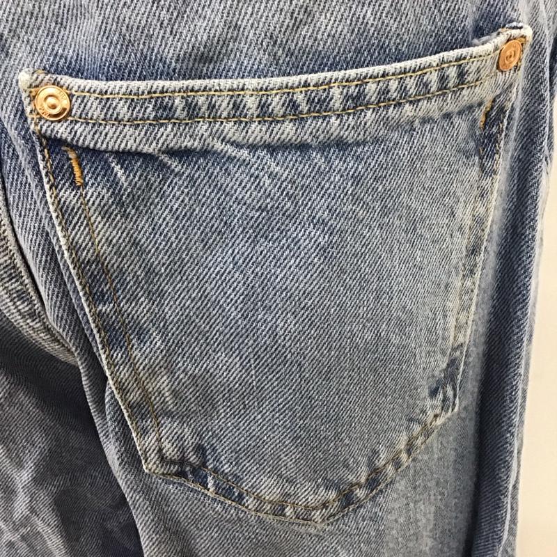 ザラ ZARA パンツ デニム、ジーンズ デニムパンツ ストレートパンツ ワイドパンツ カジュアルパンツ 36 無地 インディゴ / インディゴ /  レディース USED 古着 中古 10117948