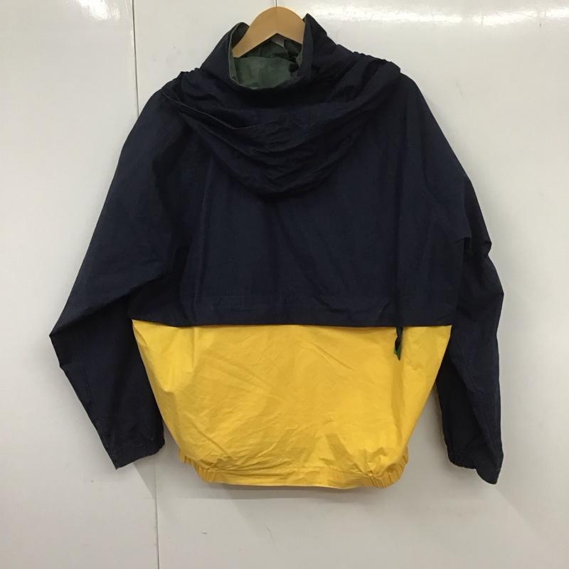 ノーティカ NAUTICA ジャケット、上着 ジャンパー、ブルゾン ジップアップジャケット ナイロンジャケット アウター L ロゴ、文字 紺 / ネイビー / X 黄 / イエロー /  メンズ USED 古着 中古 10131633