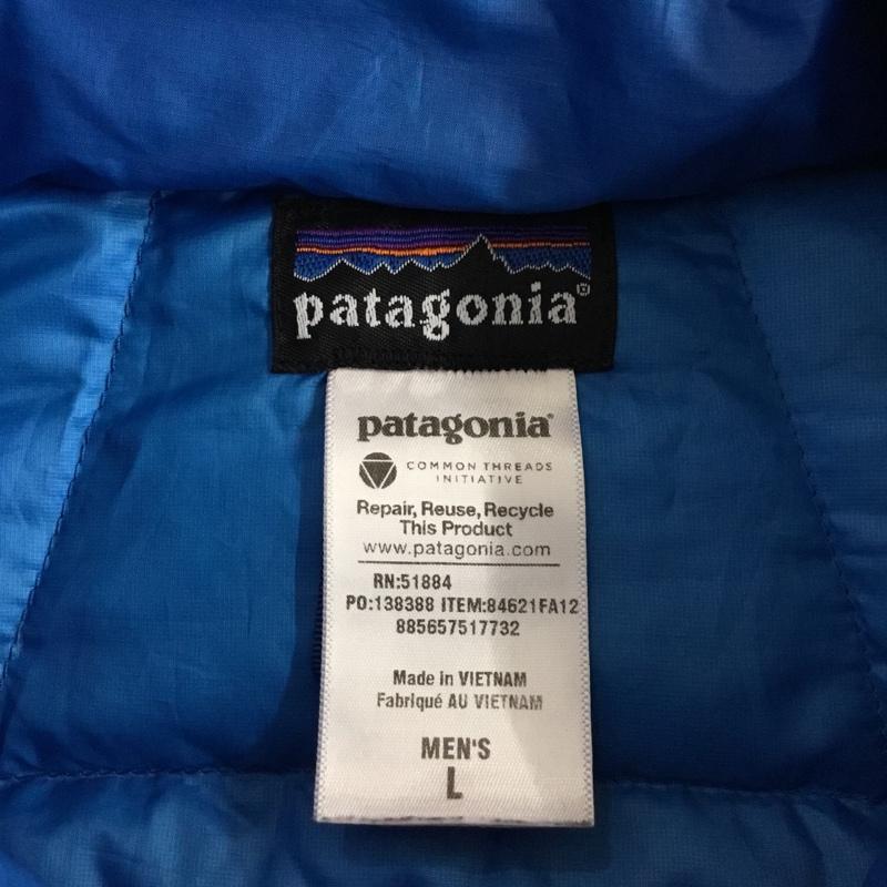 パタゴニア patagonia ベスト ベスト 84621FA12 ダウン L ロゴ、文字 青 / ブルー /  メンズ USED 古着 中古 10119744