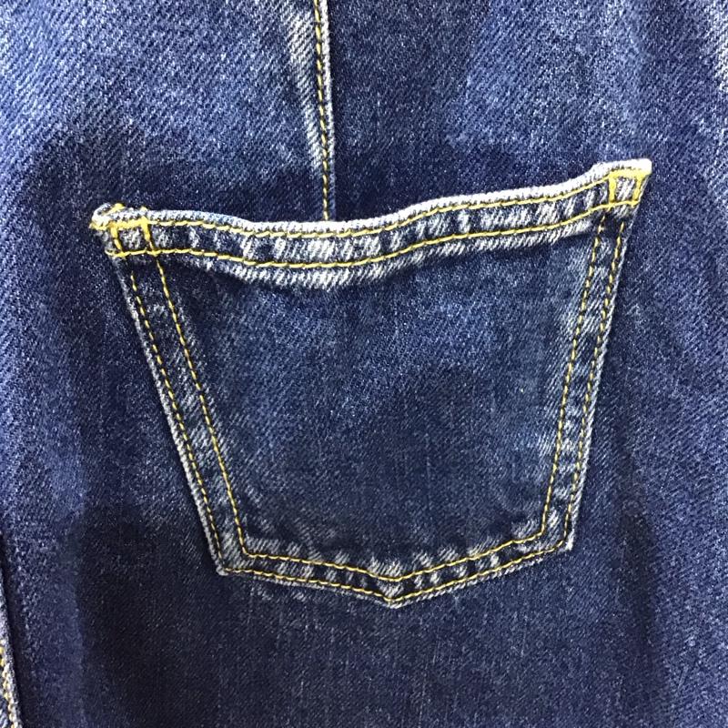 マウジー MOUSSY スカート ひざ丈スカート 0107ST11-0350 デニムスカート タック入り 0 無地 青 / ブルー /  レディース USED 古着 中古 10115470