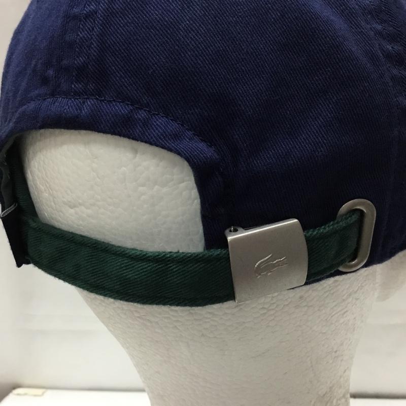 ラコステ LACOSTE 帽子 キャップ L1272 バイカラー ワンポイント 紺 / ネイビー / X 緑 / グリーン /  メンズ USED 古着 中古 10109743