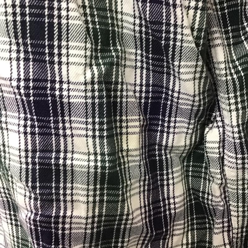 古着 USED シャツ、ブラウス 長袖 ボタンダウン 胸ポケット XL チェック 白 / ホワイト / X 緑 / グリーン / X 紺 / ネイビー /  メンズ USED 古着 中古 10107827