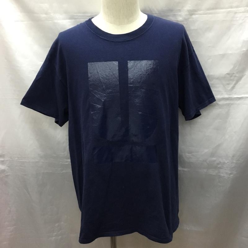 アンダーカバー UNDERCOVER Tシャツ 半袖 半袖カットソー プリントTシャツ クルーネックカットソー madstore L プリント 紺 / ネイビー /  メンズ USED 古着 中古 10120548