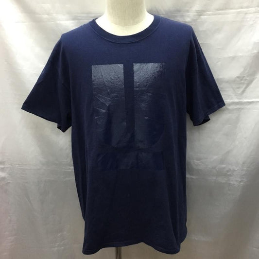アンダーカバー UNDERCOVER Tシャツ 半袖 半袖カットソー プリントTシャツ クルーネックカットソー madstore L プリント 紺 / ネイビー /  メンズ USED 古着 中古 10120548