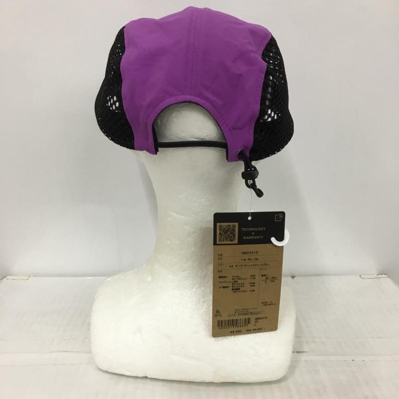 ザノースフェイス THE NORTH FACE 帽子 キャップ NN02410 FREE RUN CAP フリーランキャップ サイドメッシュ ランニング タグ付き ロゴ、文字 紫 / パープル / X 黒 / ブラック /  メンズ USED 古着 中古 10123639