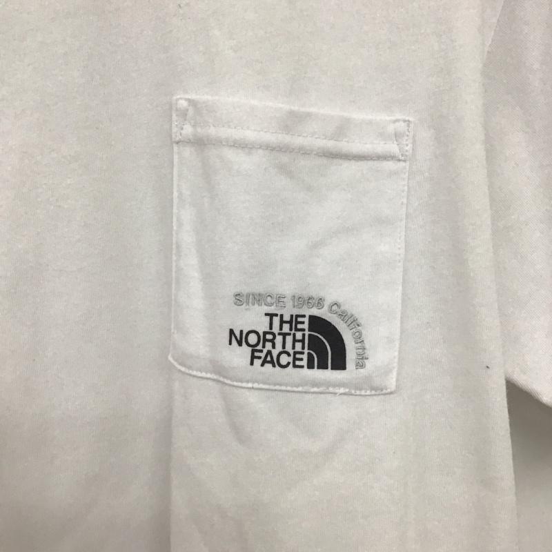 ザノースフェイス THE NORTH FACE Tシャツ 半袖 nt32332a CaliforniaPocketTee 半袖Tシャツ プリントTシャツ M ロゴ、文字 白 / ホワイト /  メンズ USED 古着 中古 10148718