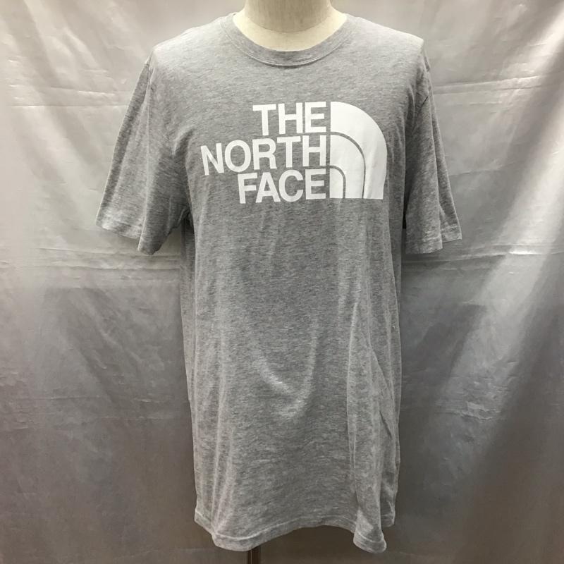 ザノースフェイス THE NORTH FACE Tシャツ 半袖 4001016466 プリント クルーネック L ロゴ、文字 灰 / グレー /  メンズ USED 古着 中古 10121222