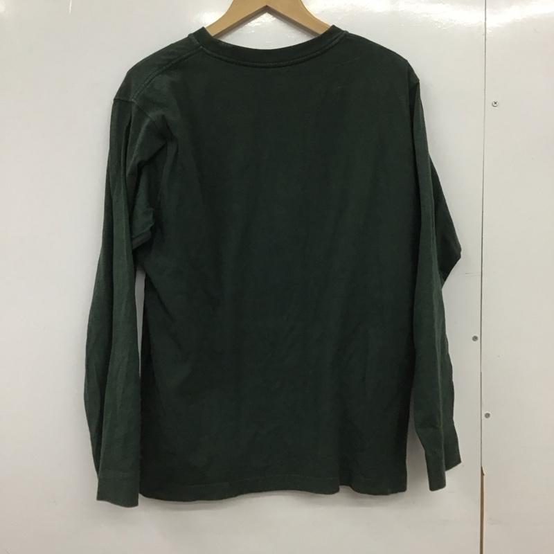 モンベル mont-bell カットソー 長袖 長袖カットソー プリントカットソー クルーネック M ロゴ、文字 カーキ / カーキ /  メンズ USED 古着 中古 10148689