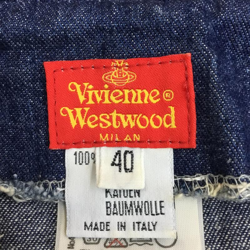 ヴィヴィアン ウエストウッド レッドレーベル Vivienne Westwood red label ベスト ベスト デニムベスト 40 無地 インディゴ / インディゴ /  レディース USED 古着 中古 10137583