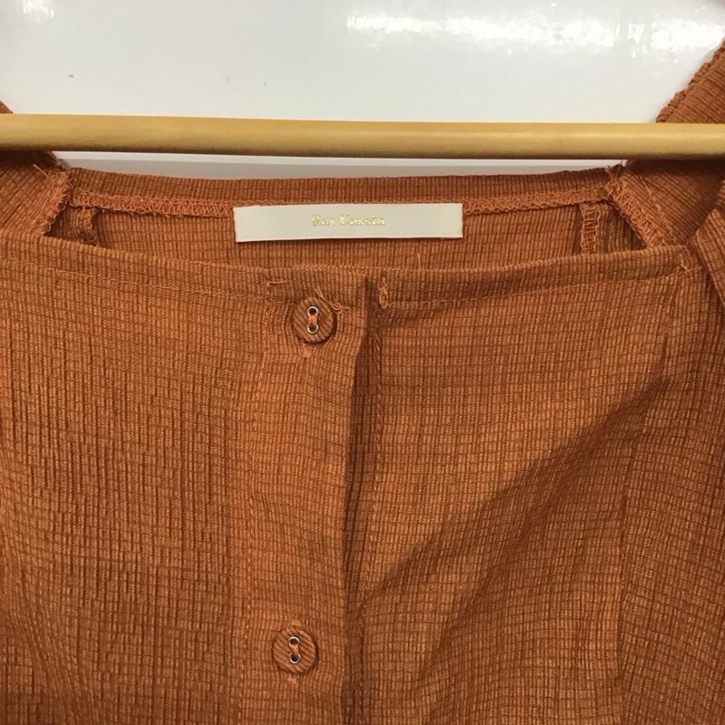 レイカズン Ray Cassin シャツ、ブラウス 半袖 FREE 無地 茶 / ブラウン /  レディース USED 古着 中古 10131033