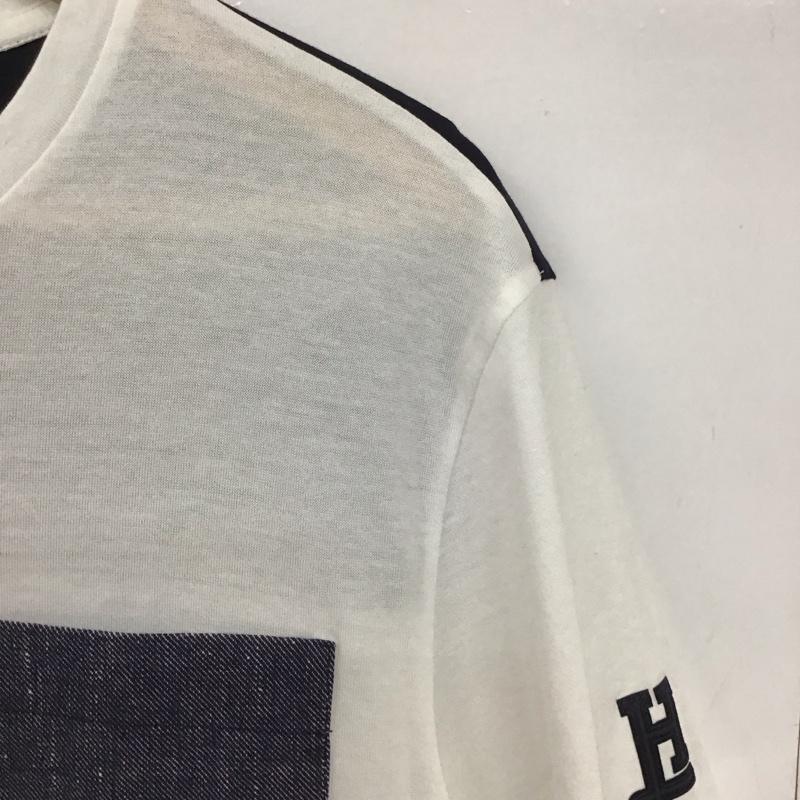ヘルノ HERNO Tシャツ 半袖 半袖カットソー 無地Tシャツ クルーネックカットソー 46 無地 白 / ホワイト /  メンズ USED 古着 中古 10132172