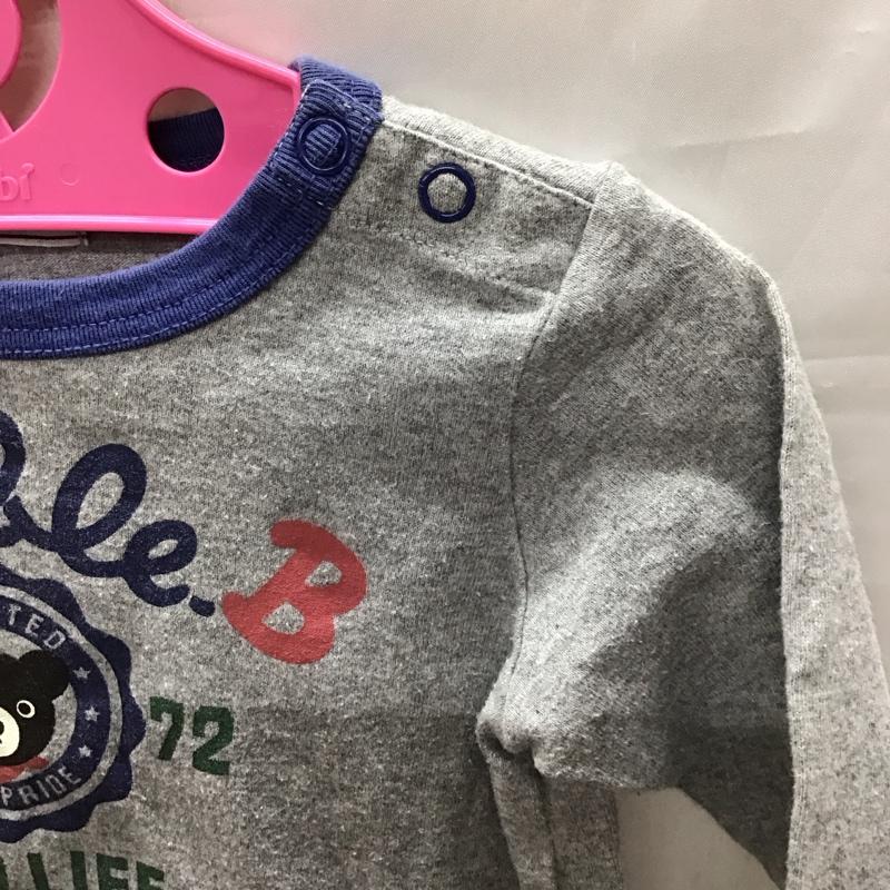 ダブルB Double B Tシャツ 長袖 FREE プリント 灰 / グレー /  ボーイズ USED 古着 中古 10116788