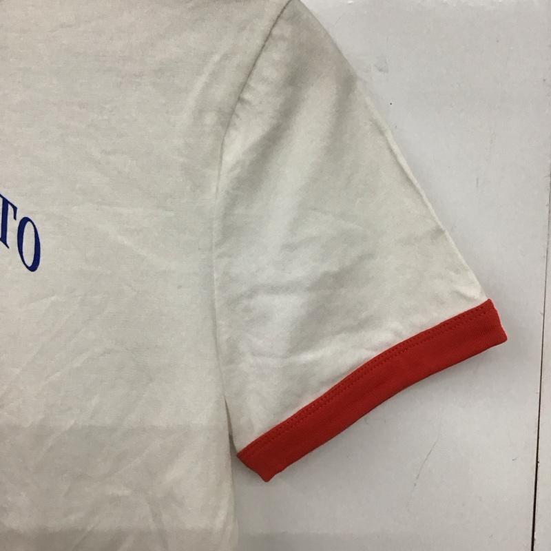 ザラ ZARA Tシャツ 半袖 半袖カットソー プリントTシャツ クルーネックカットソー M プリント 白 / ホワイト /  レディース USED 古着 中古 10149559
