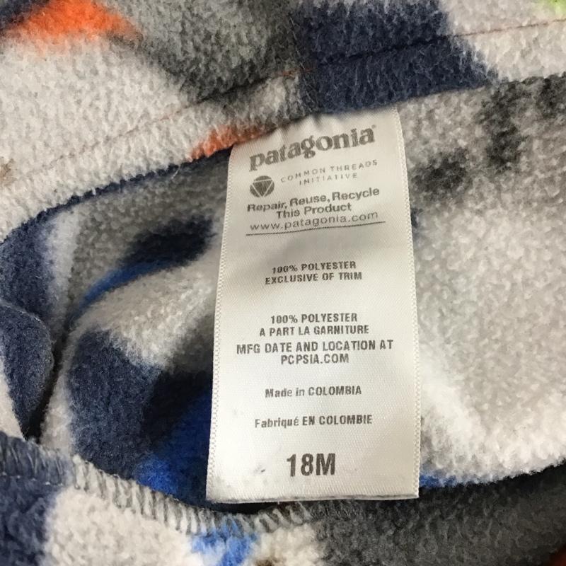パタゴニア patagonia パーカー 長袖 ジップパーカー 18M 総柄 マルチカラー / マルチカラー /  ボーイズ USED 古着 中古 10124829