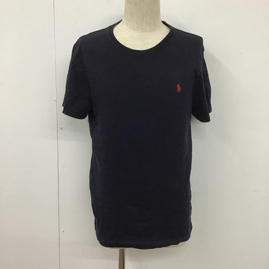 ポロラルフローレン POLO RALPH LAUREN Tシャツ 半袖 半袖カットソー クルーネックカットソー 刺繍Tシャツ M ロゴ、文字 紺 / ネイビー /  メンズ USED 古着 中古 10105574