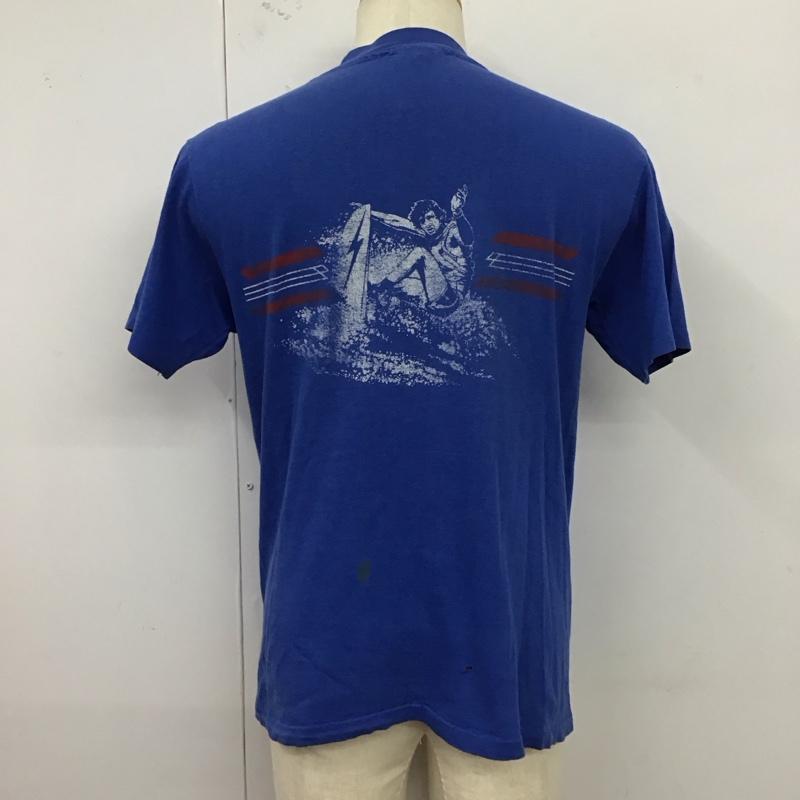 ライトニング ボルト Lightning Bolt Tシャツ 半袖 クルーネック M プリント 青 / ブルー /  メンズ USED 古着 中古 10121341