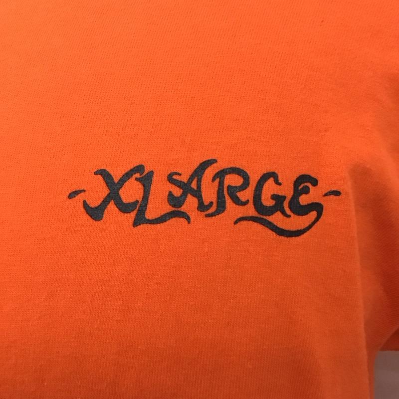 エクストララージ XLARGE Tシャツ 半袖 101208011009 バックプリント M ロゴ、文字 橙 / オレンジ /  メンズ USED 古着 中古 10119830
