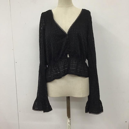 スライ SLY カットソー 長袖 030bsy30-0550 DIA LACE BOLERO 2 無地 黒 / ブラック /  レディース USED 古着 中古 10119877